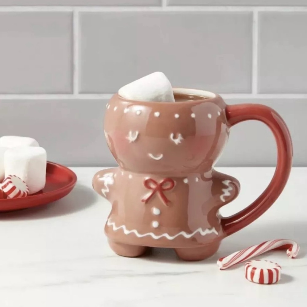 Target Threshold GINGERBREAD WOMAN/GIRL STONEWARE MUGChristmas 2021 New 10 oz